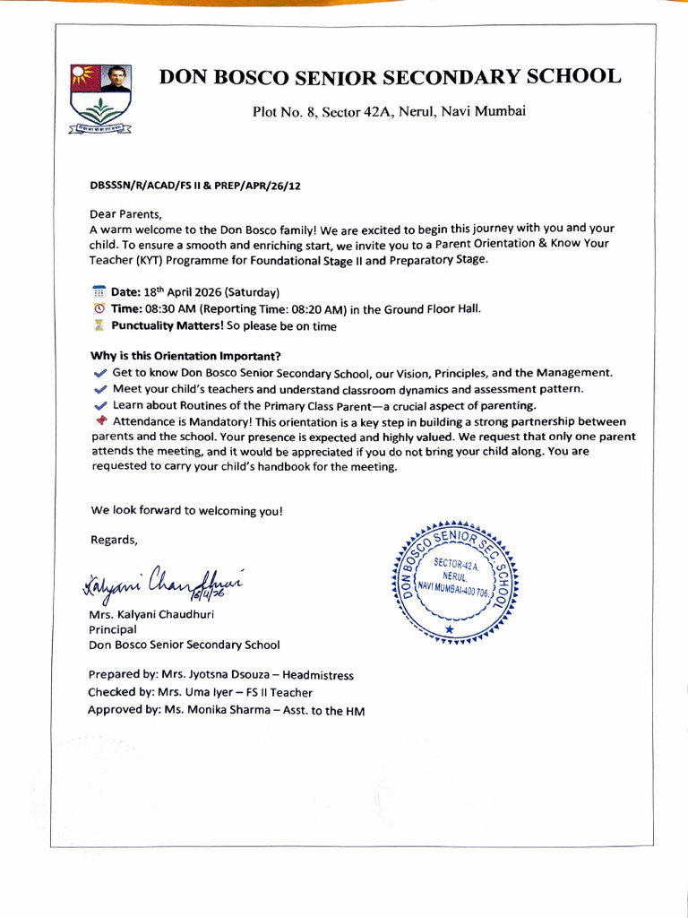 Fs II Prep Orientation Notice 1 | PDF