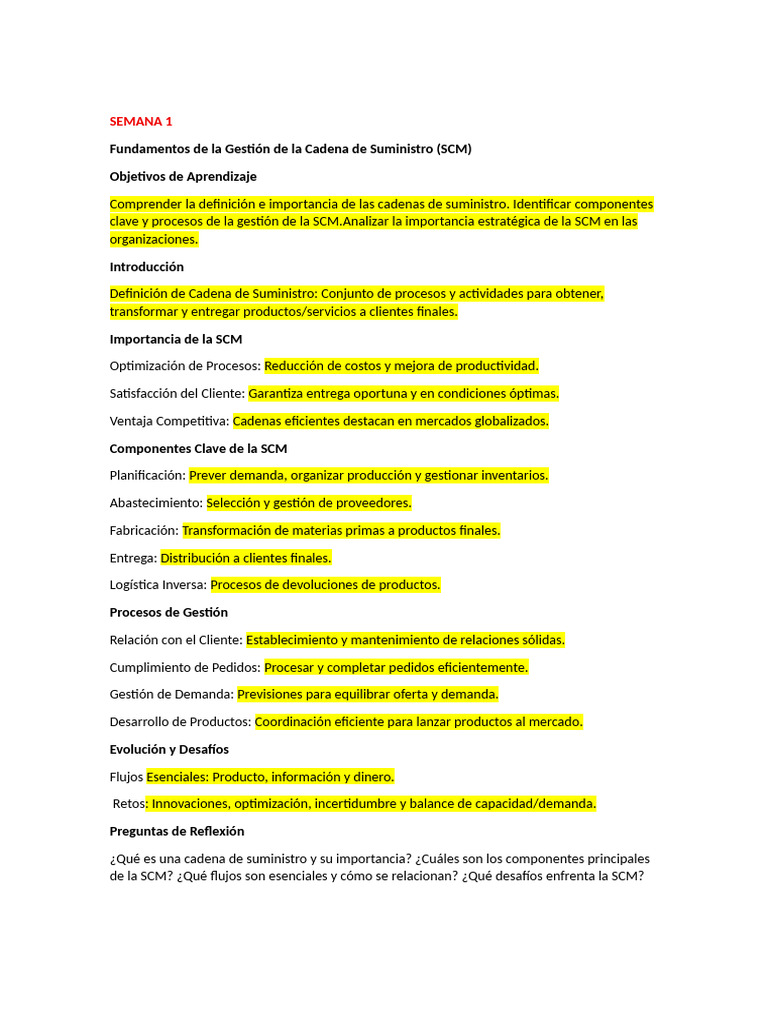 Repaso de Supply | PDF | Gestión de la cadena de suministro | Cadena de ...