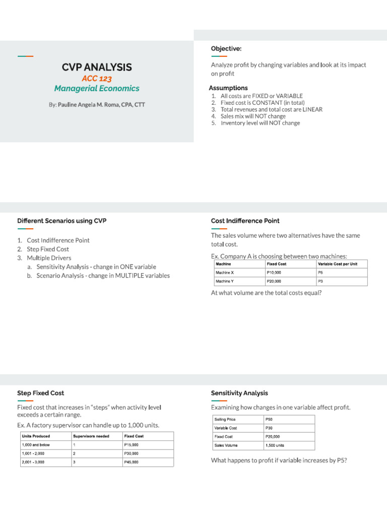 Acc 123 l7 Cvp Analysis | PDF