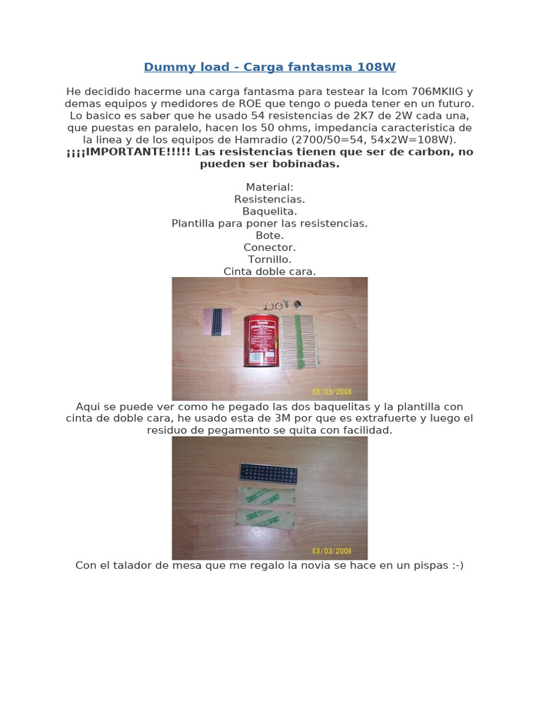 Dummy Load 108W | PDF