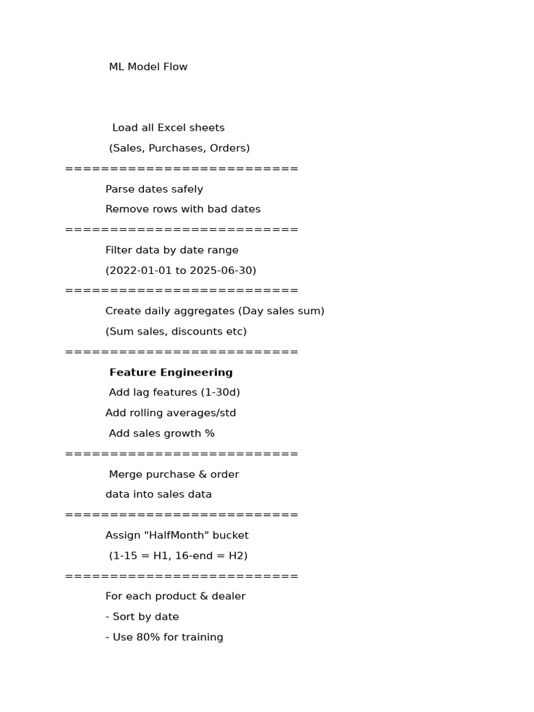 ML Model Flow | PDF