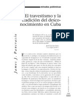 el travestismo y la tradición del desconocimiento en cuba