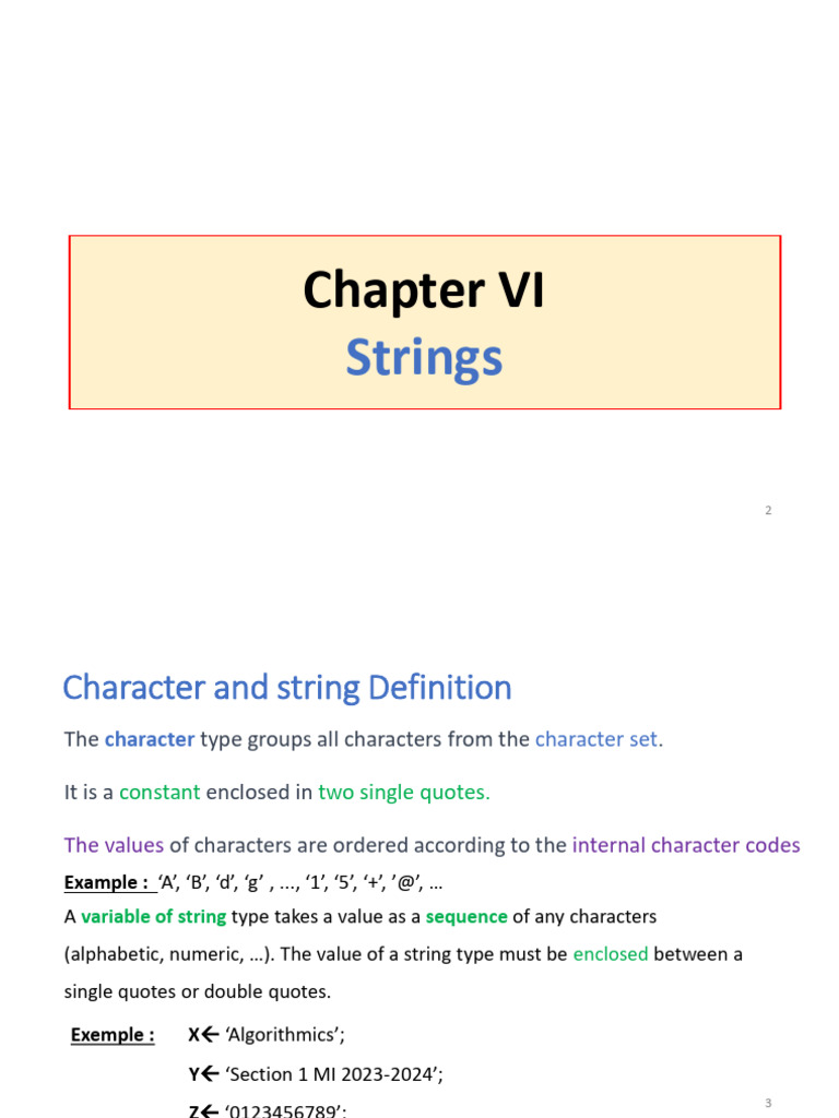0Chap6 Strings | PDF | String (Computer Science) | Computer Data