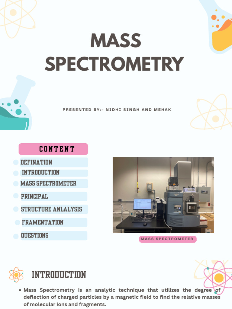 Mass Spectroscopy | PDF | Mass Spectrometry | Molecules