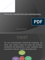 Tipos de Concentracion Empresarial