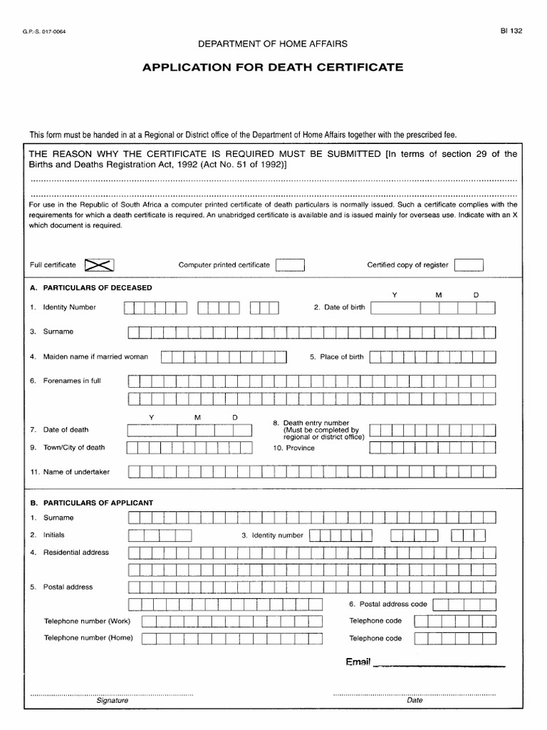 BI-132 Death Certificate | PDF | Chess Theory | Chess