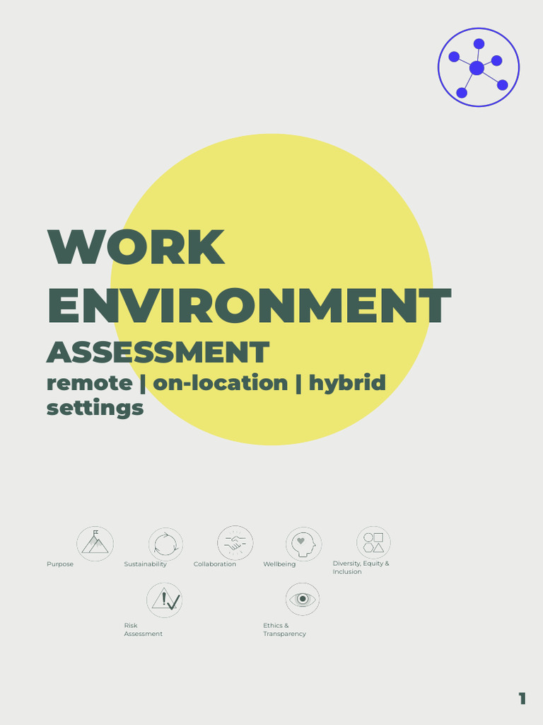 05 Work Environment Assessment | PDF | Business