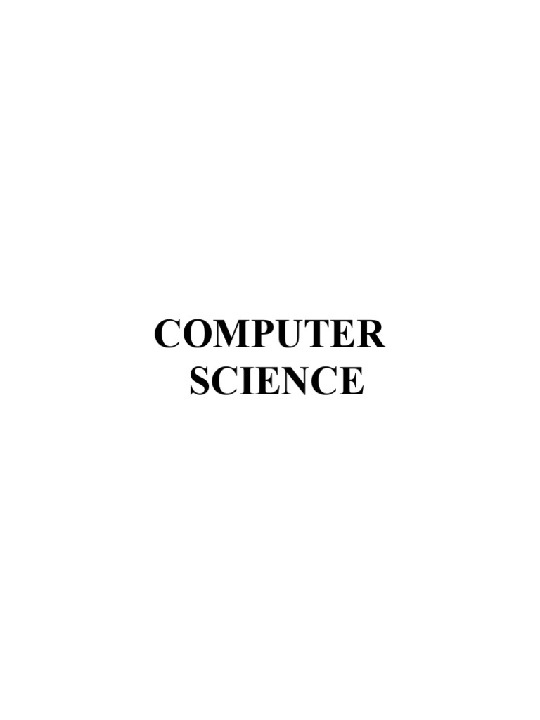 II Pu Computer Science Model Papers - 2024 | PDF | Pointer (Computer ...