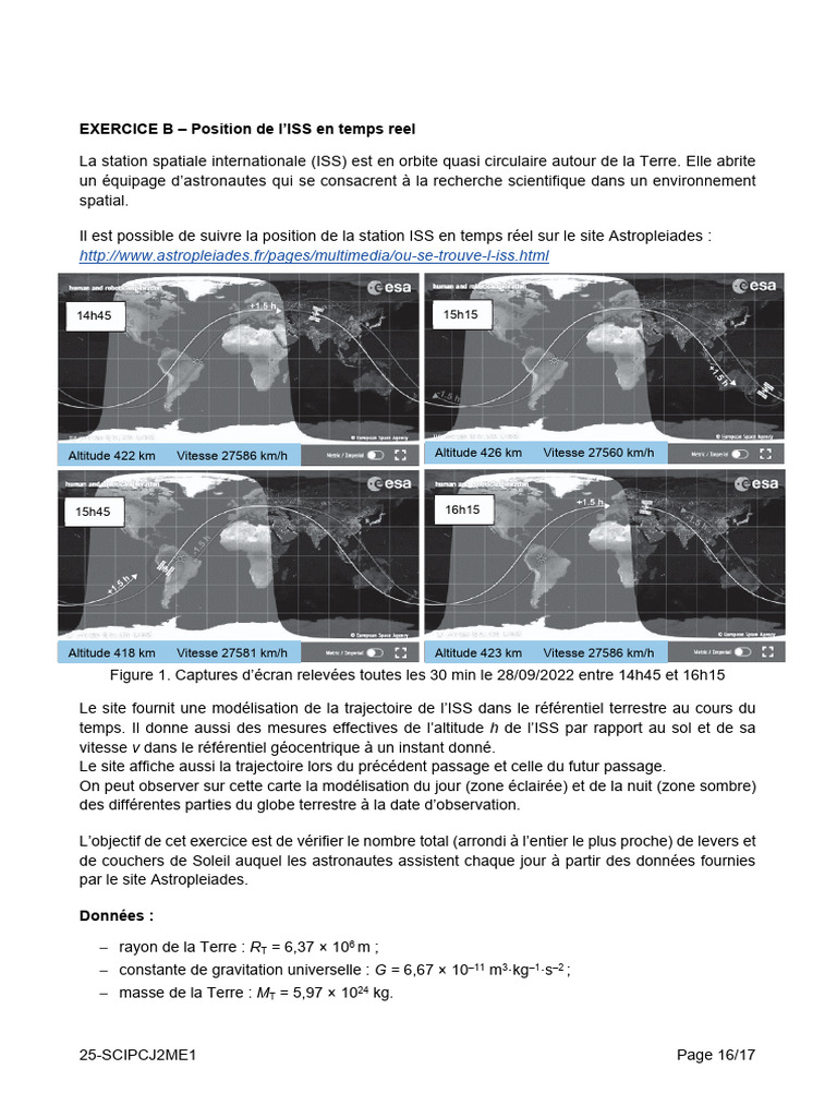 2025 Metro SI J2 ExoB Sujet ISS | PDF | Station spatiale internationale ...