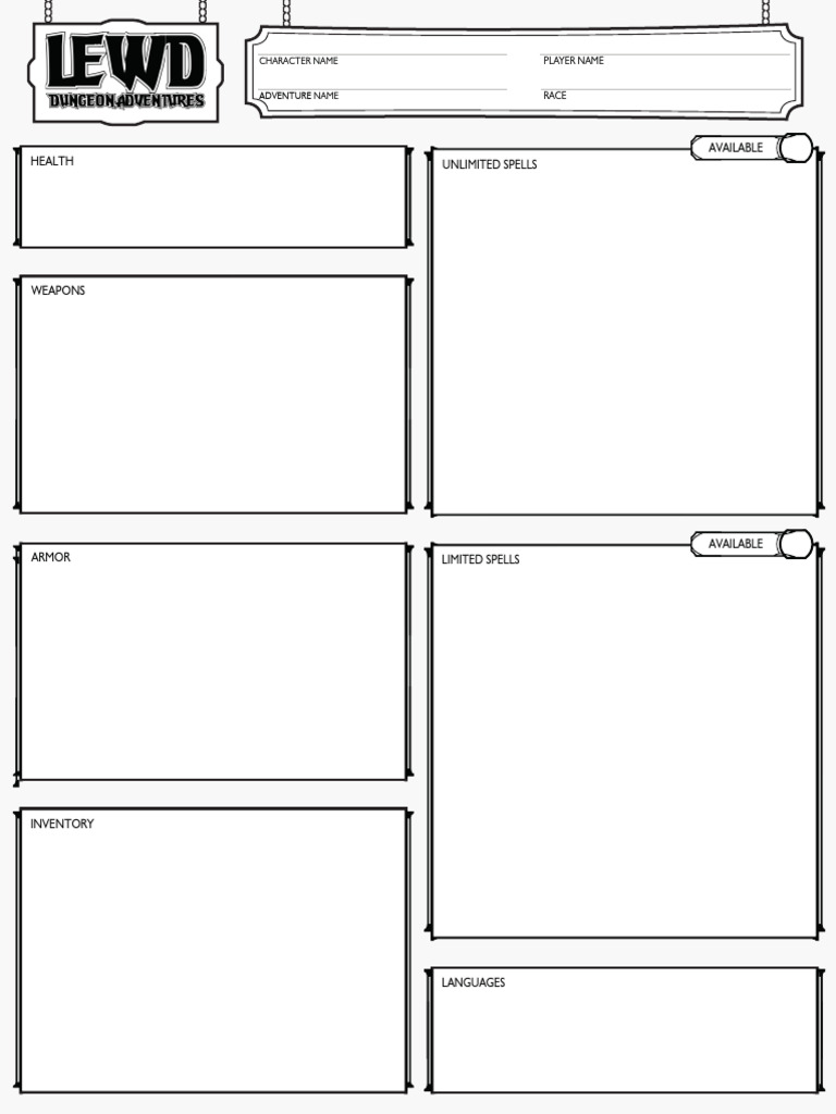 Character Sheet | PDF