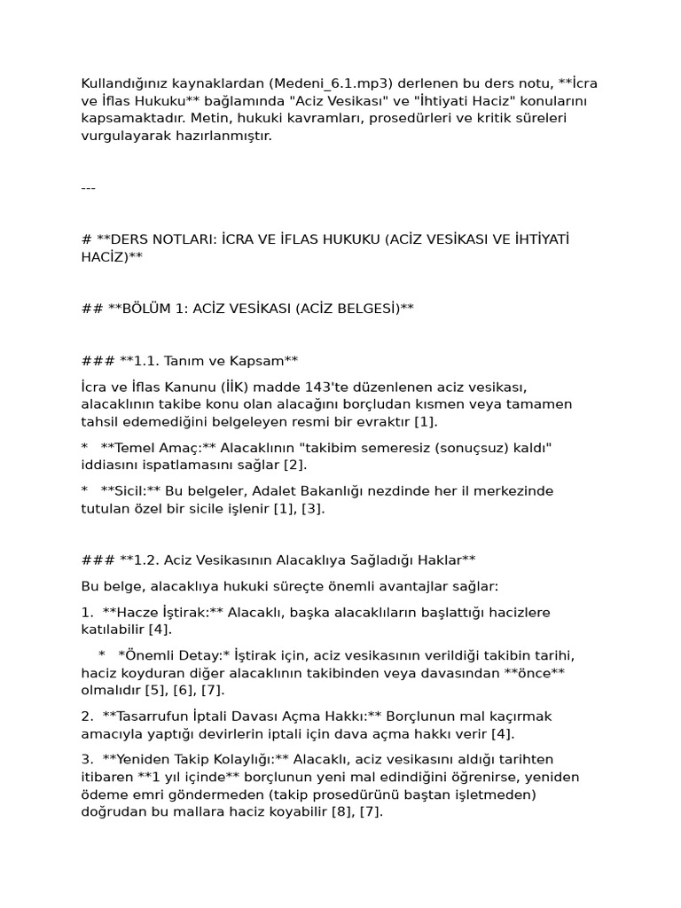 Medeni Usul Final 6 Önceki Derste Yoktun | PDF