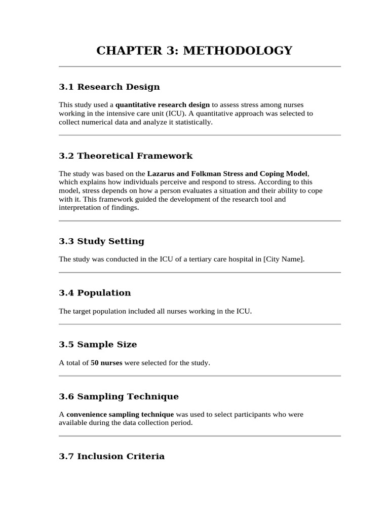 Chapter 3 Methodology | PDF
