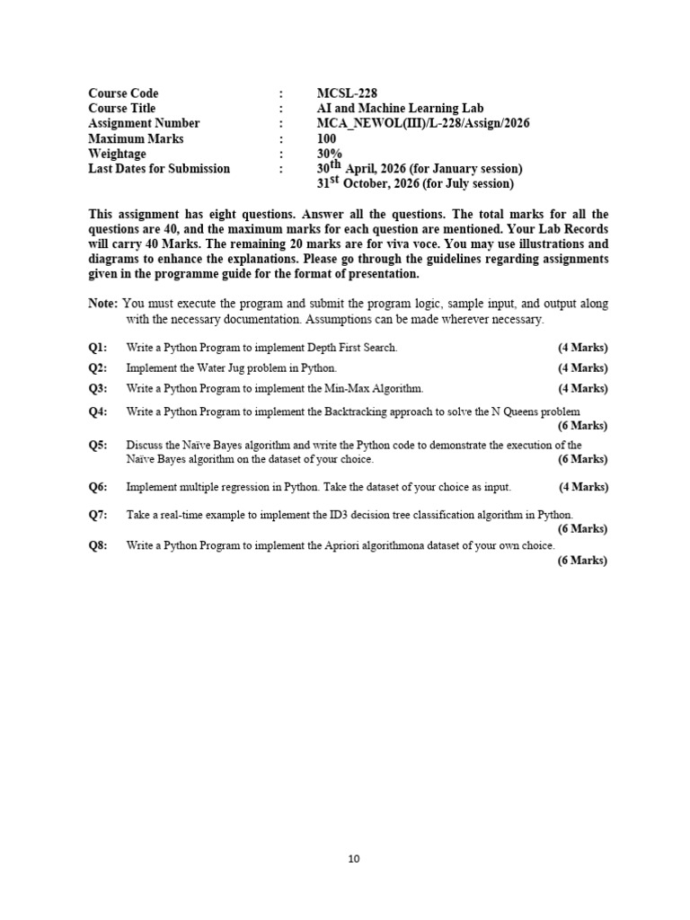 MCSL-228 (1) | PDF