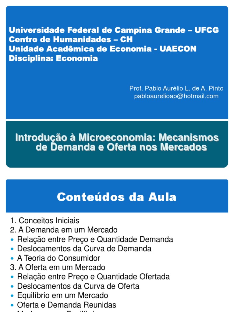 Mecanismos de Oferta e Demanda | PDF | Demanda | Oferta e procura