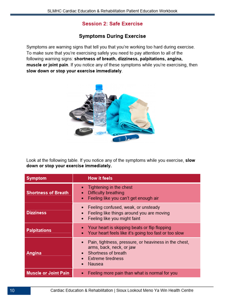 Session 2 Safe Exercise | PDF | Strength Training | Heart