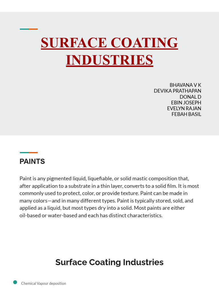 Surface Coating | PDF | Paint | Varnish