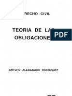 Alessandri Rodriguez, Arturo - Teoria de Las Obligaciones