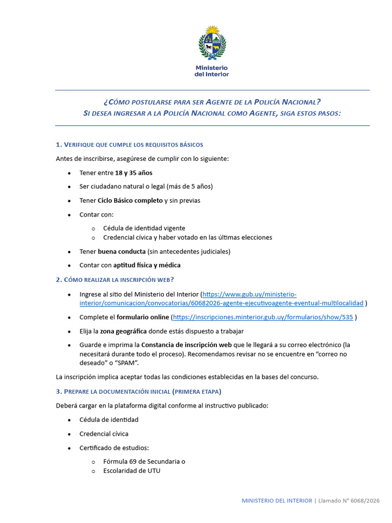 Guión Folleto Concurso Nacional Agente_mod AGDH | PDF | Documento de ...