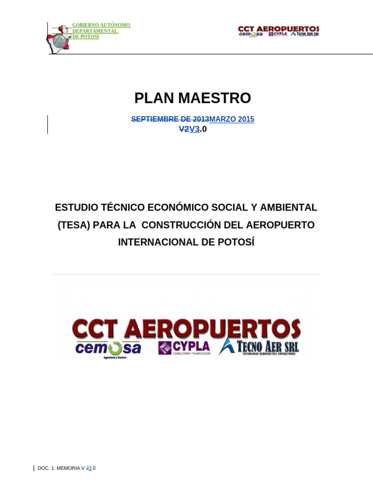 Plan Maestro Slpo | PDF | Aeropuerto | Planificación