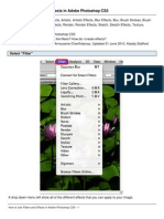 How to Use Filters and Effects in Adobe Photoshop CS5