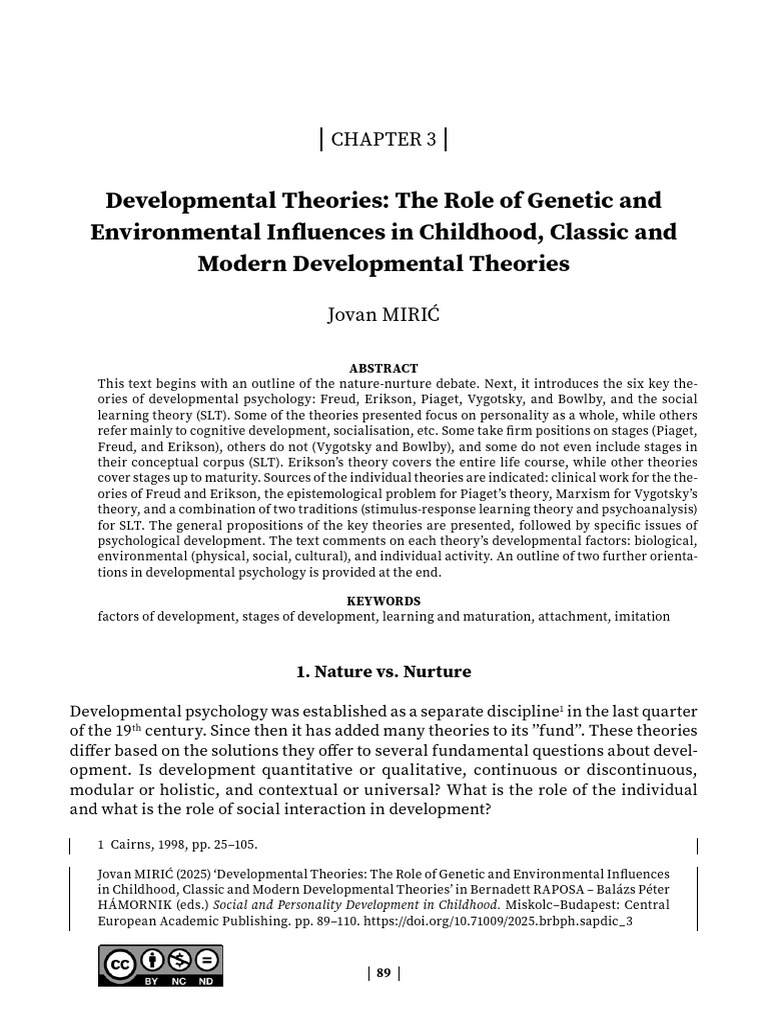 Child Development Theory | PDF | Attachment Theory | Oedipus Complex