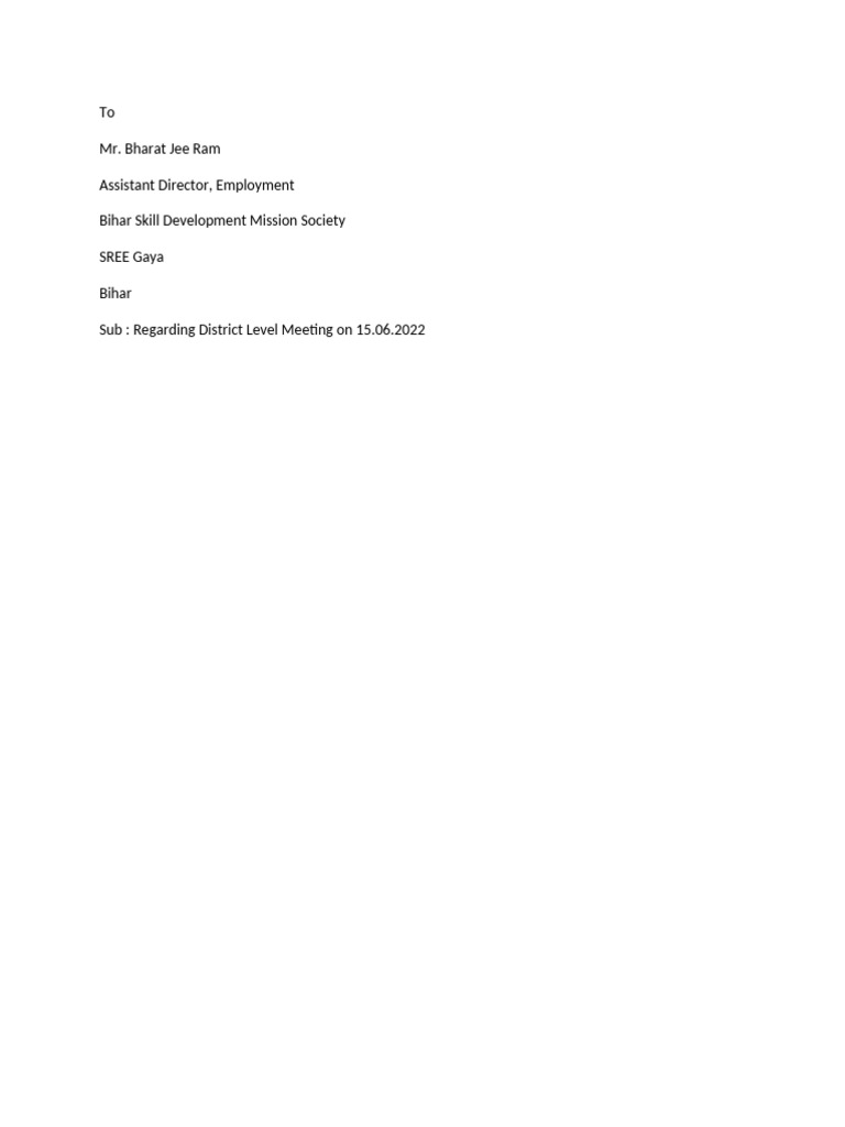 BSDM Letter | PDF