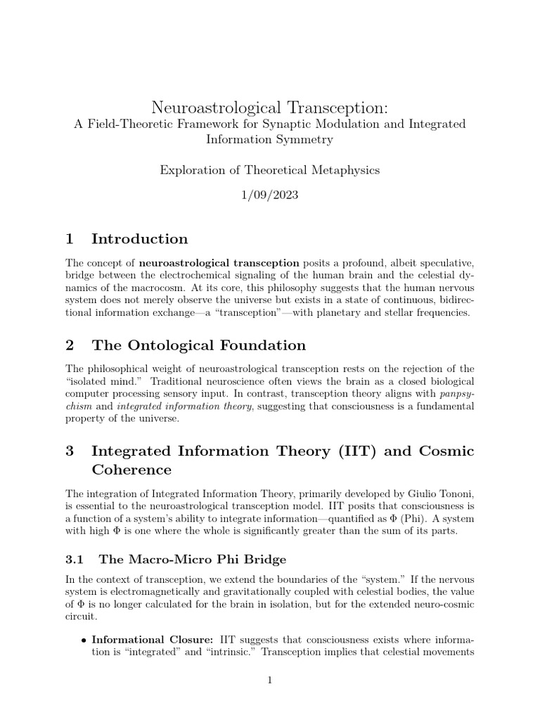 A Field-Theoretic Framework for Synaptic Modulation and Integrated ...