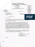 COMPLAINT TO THE BOARD OF MEDICINE ABOUT ARNOLD SPERLING, M.D. #2