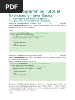 Java Programming Tutorial