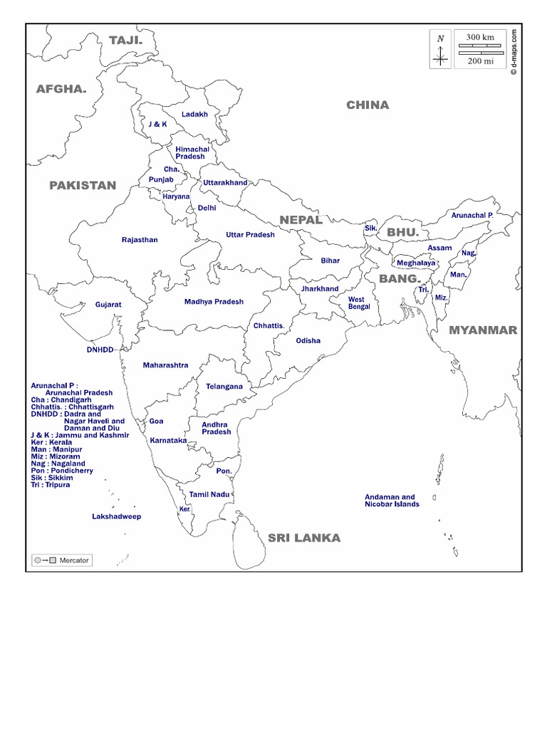India State Map | PDF