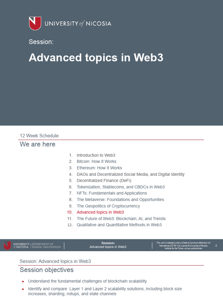 Advanced Topics in Web3 | PDF
