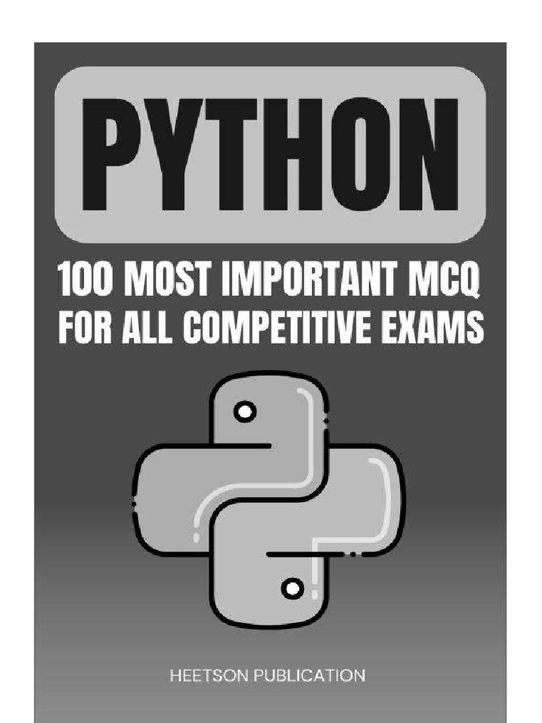 Python 100 Mcq | PDF