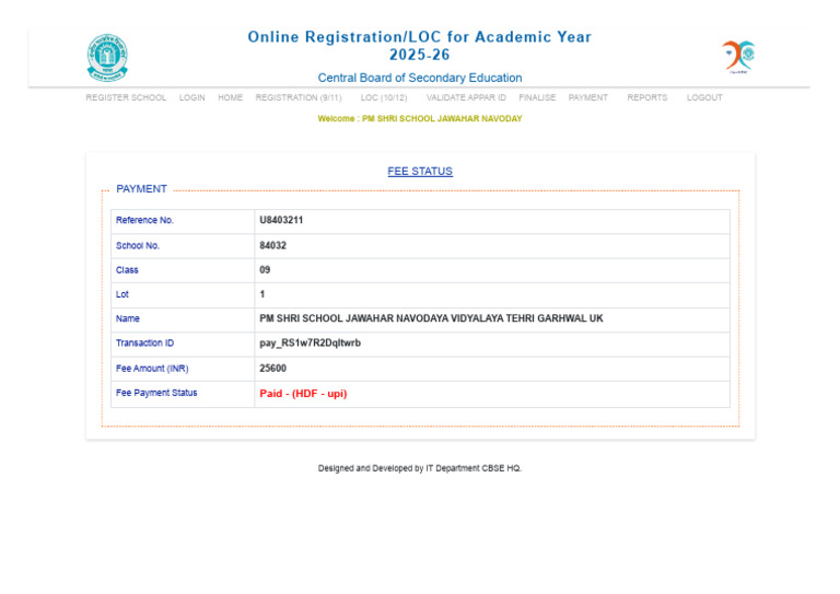 Payment Status | PDF