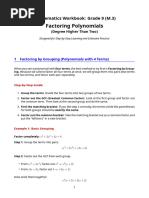Comprehensive Factoring Techniques Guide | PDF | Factorization ...