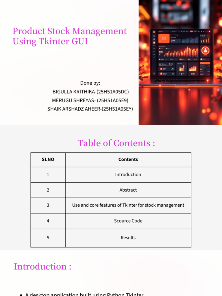 Product Stock Management | PDF
