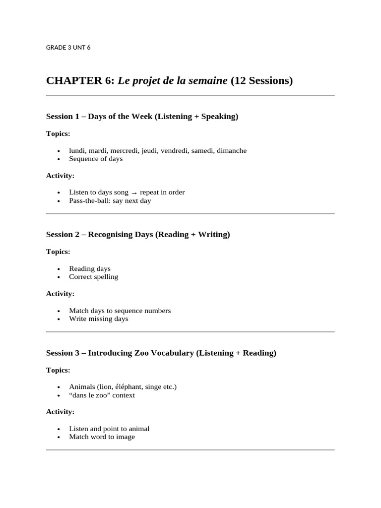 GRADE 3 UNT 6 | PDF