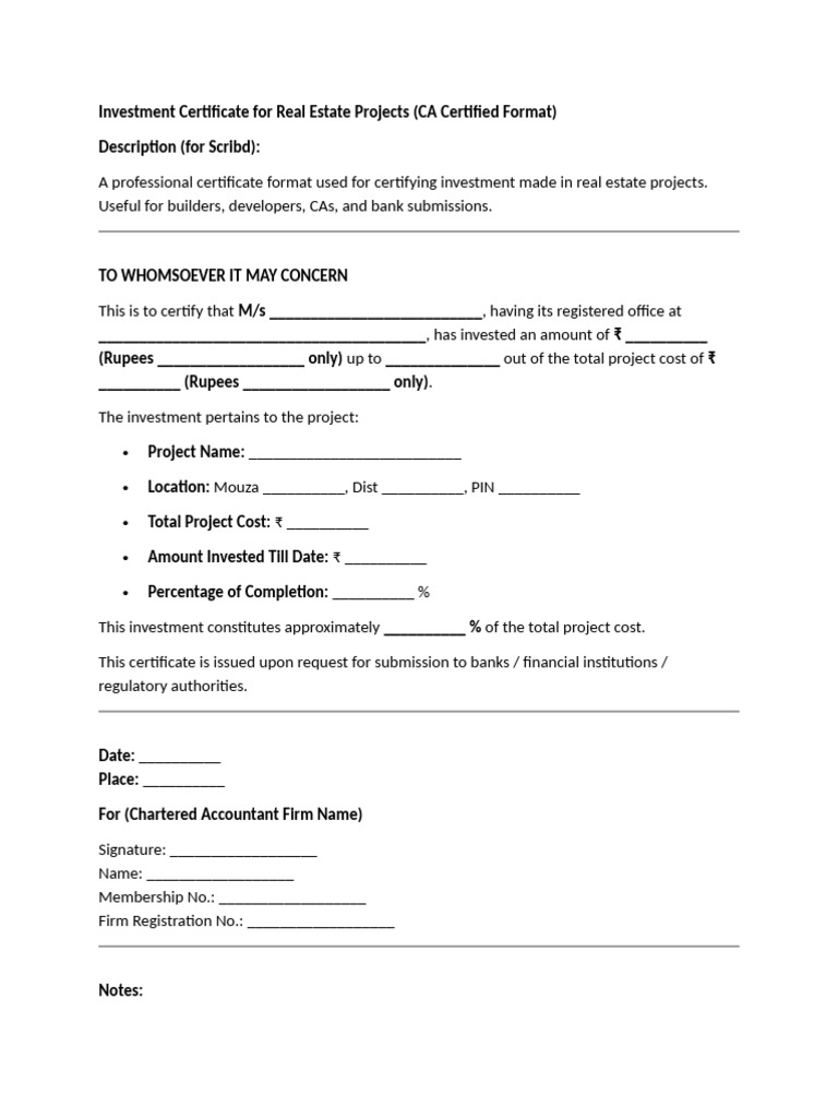 CA Certificate | PDF