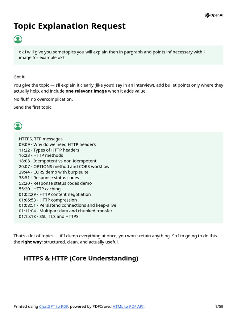 Topic Explanation Request | PDF | Http Cookie | Transport Layer Security