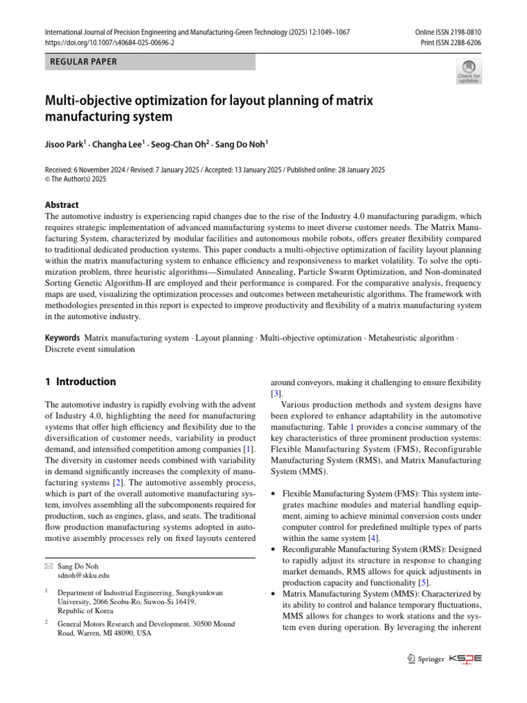 s40684-025-00696-2 | PDF | Metaheuristic | Mathematical Optimization