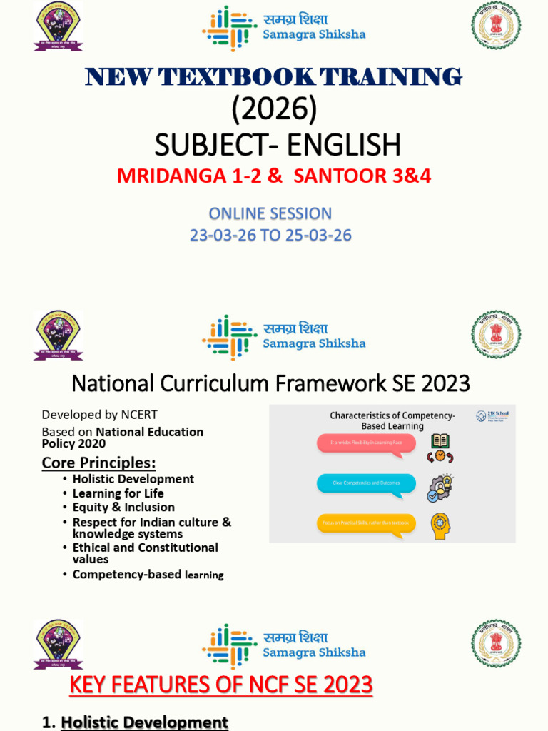 English New Textbook Training 2026 Final | PDF | English Language ...