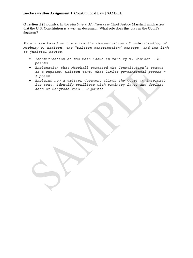 SAMPLE Written Assignment With Answers | PDF