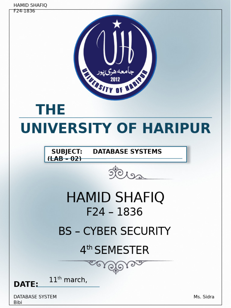 HAMID LAB 2 | PDF