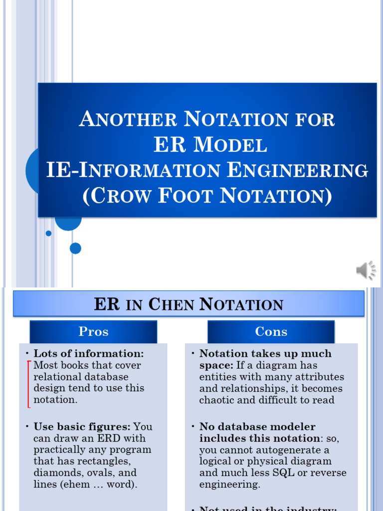 9. IE (Crow Foot) ER Notation | PDF | Databases | Software Design