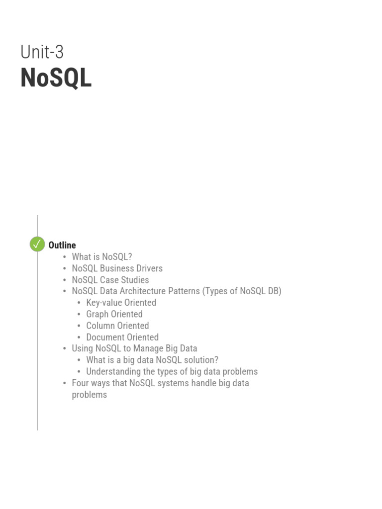 Unit_3_10050706_BDA_NOSQL_ | PDF | No Sql | Databases