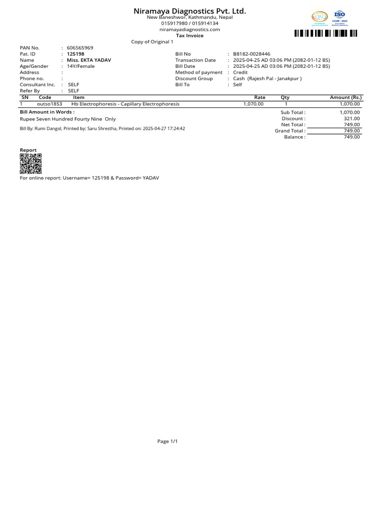 Bill Invoice | PDF