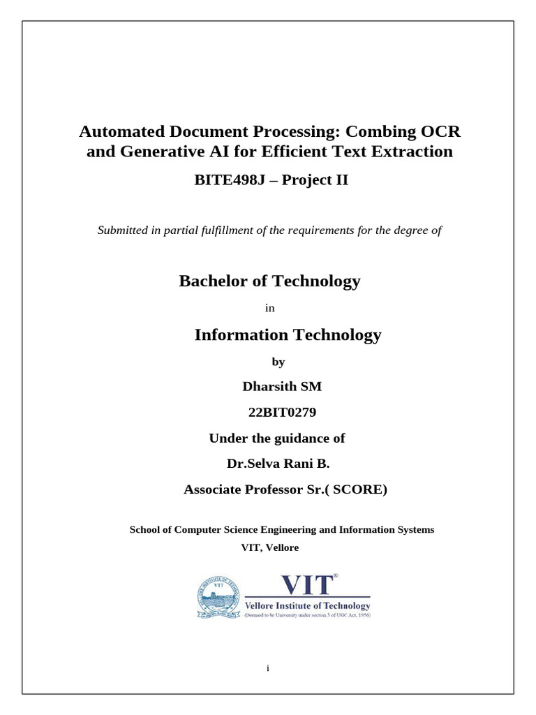 Automated Document Processing | PDF | Optical Character Recognition ...