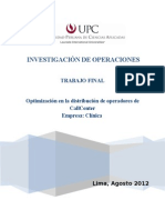 Proyecto de Investigacion de Operaciones