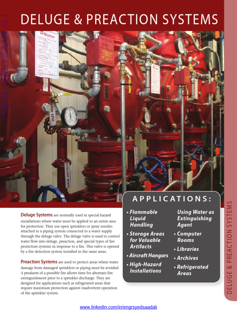 Deluge &pre Action Systems | PDF | Fire Sprinkler System | Valve