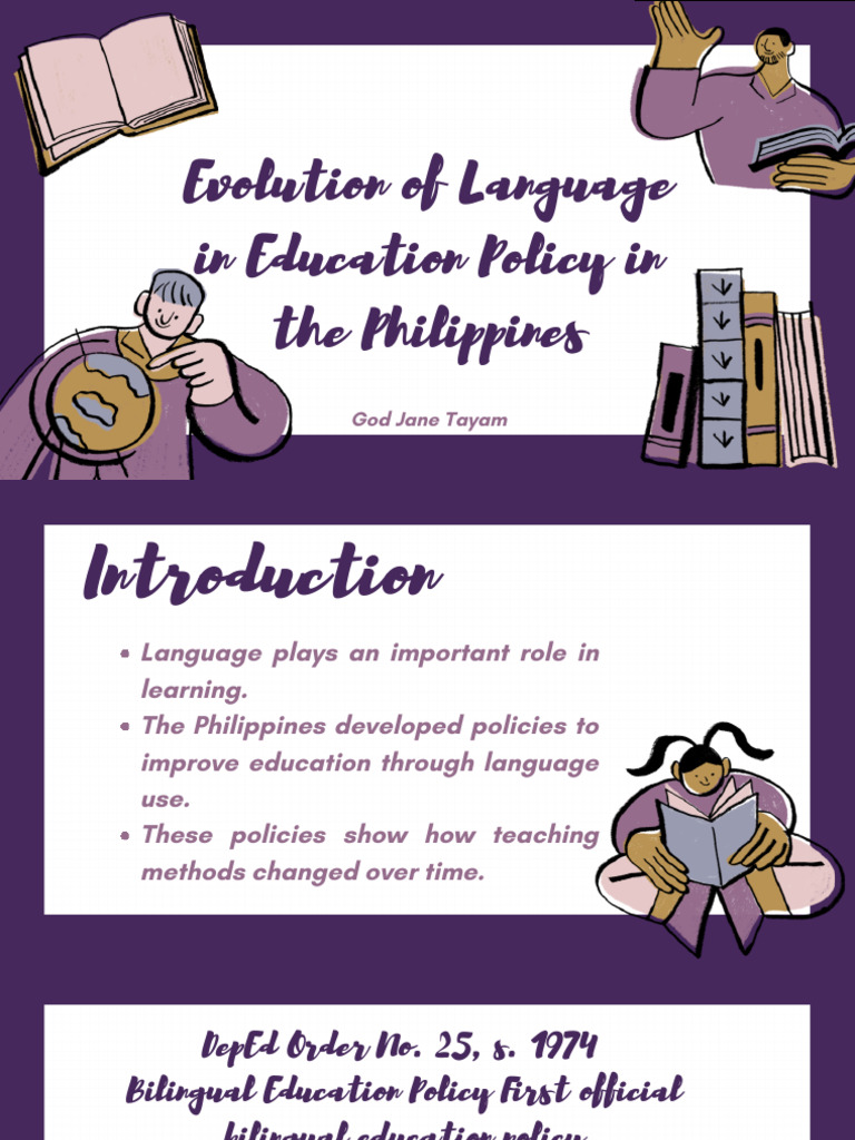 Evolution of Language in Education Policy in The Philippines 20260319 ...