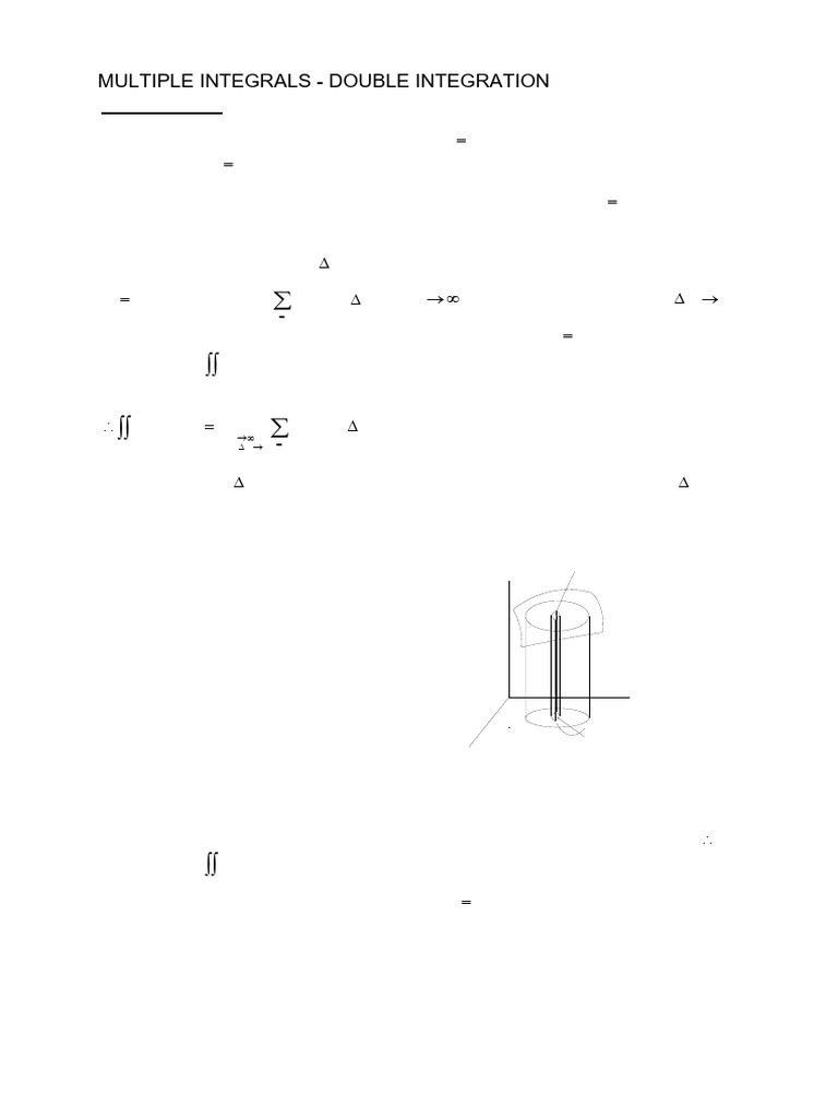 3.1 Double Integrals (2) | PDF | Area | Integral